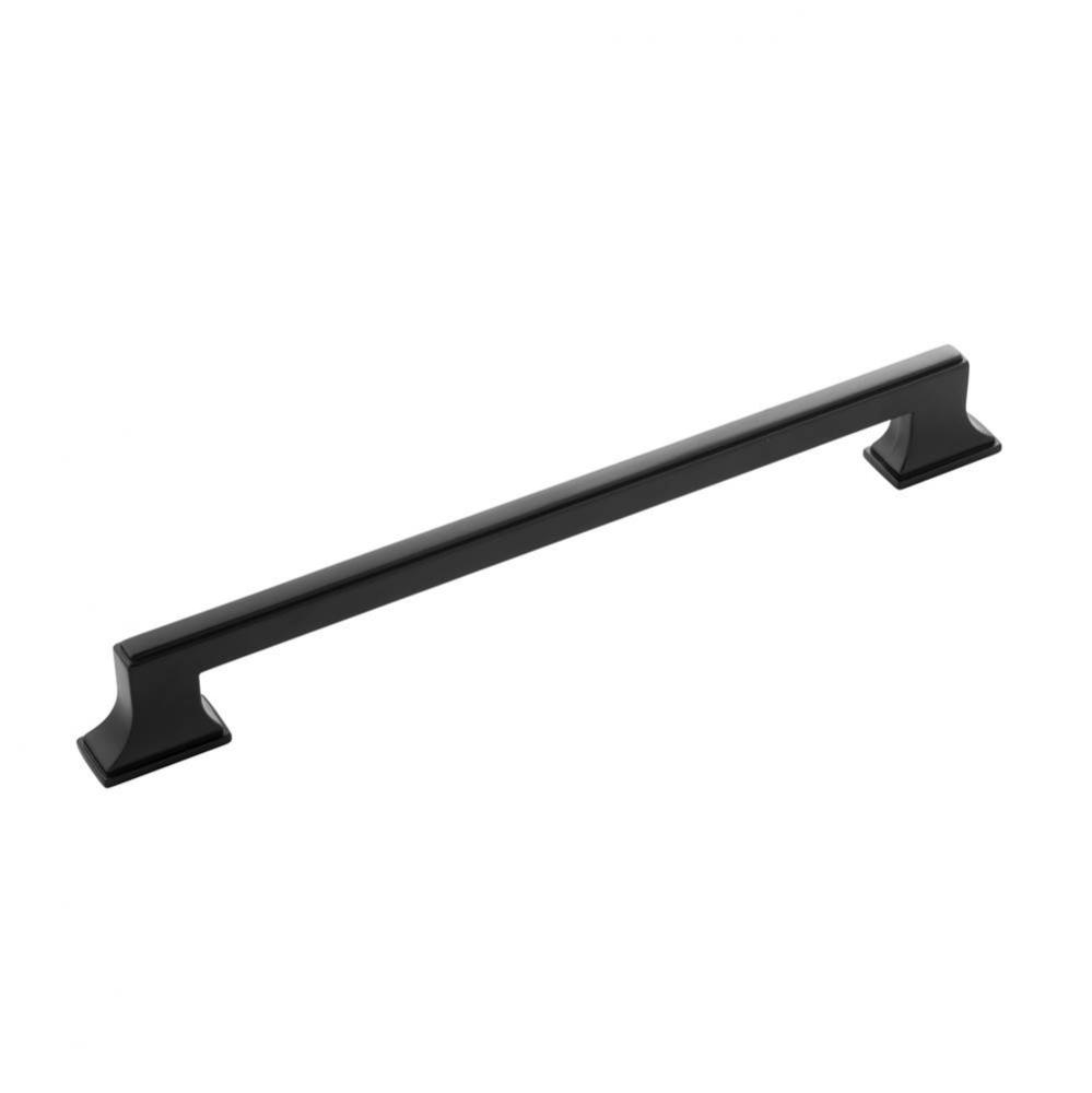 Brownstone Collection Pull 6-5/16 Inch (160mm) Center to Center Matte Black Finish (10 Pack)