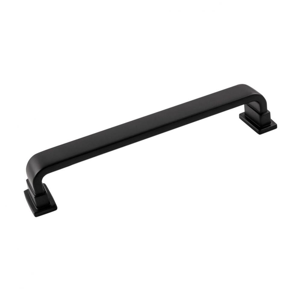 Brighton Collection Pull 6-5/16 Inch (160mm) Center to Center Matte Black Finish