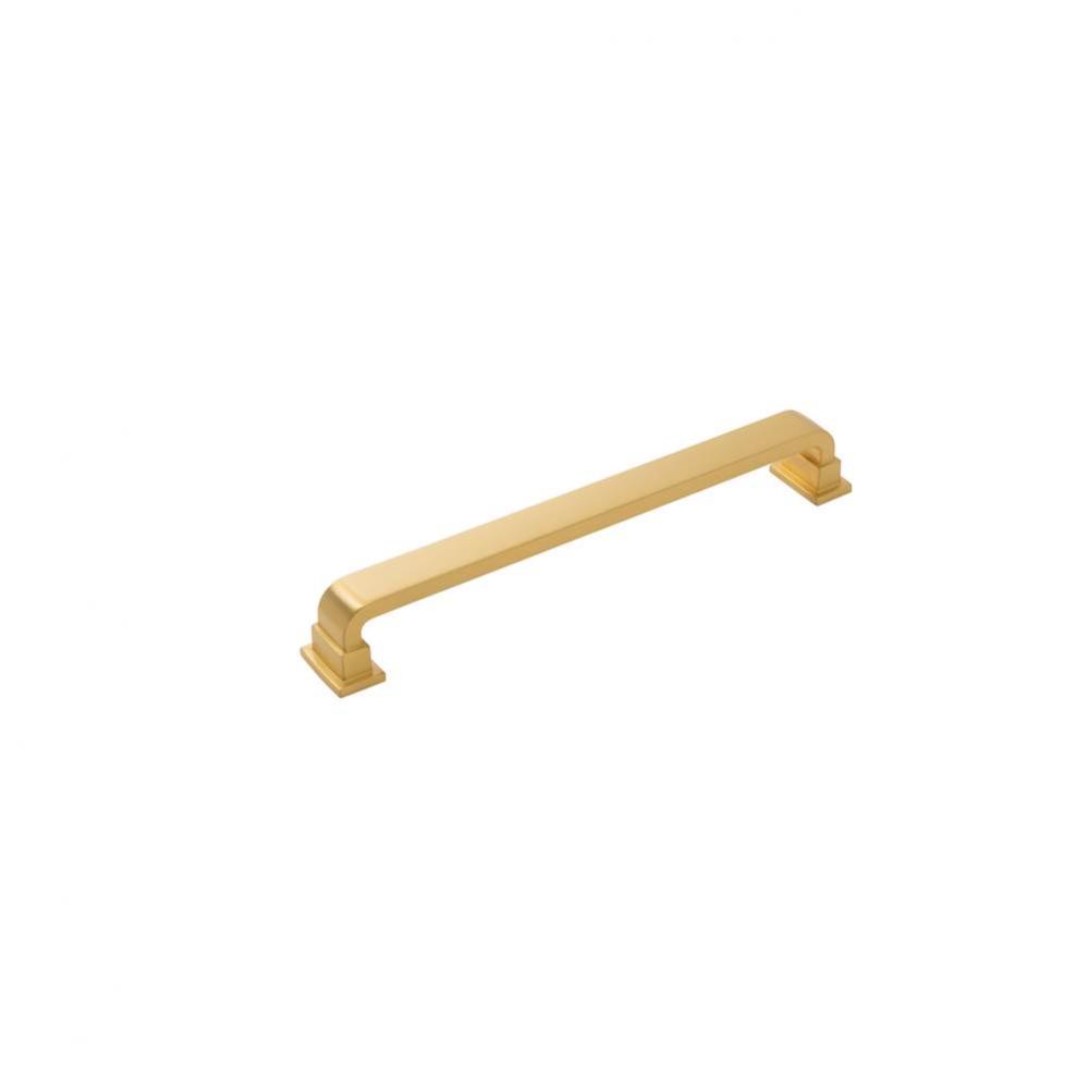Brighton Collection Appliance Pull 12 Inch Center to Center Brushed Golden Brass Finish