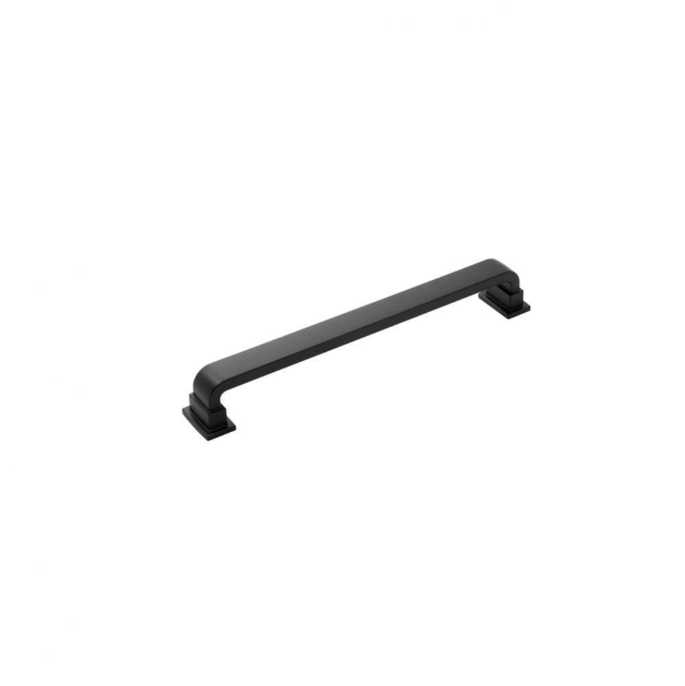 Brighton Collection Appliance Pull 12 Inch Center to Center Matte Black Finish