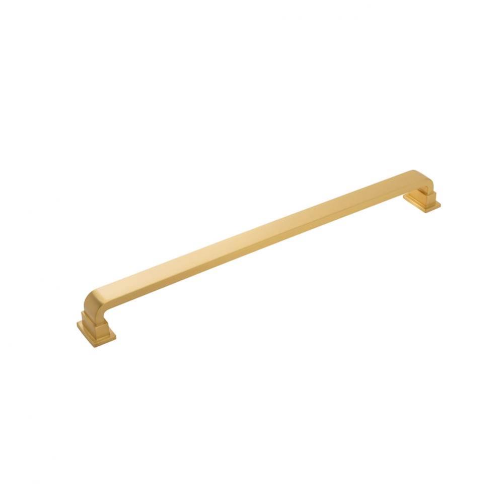 Brighton Collection Appliance Pull 18 Inch Center to Center Brushed Golden Brass Finish