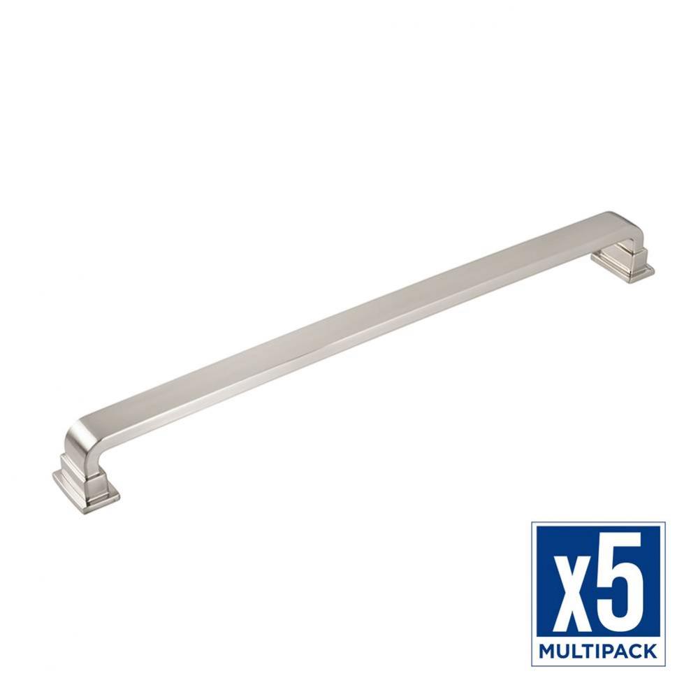 Brighton Collection Appliance Pull 18 Inch Center to Center Satin Nickel Finish (5 Pack)