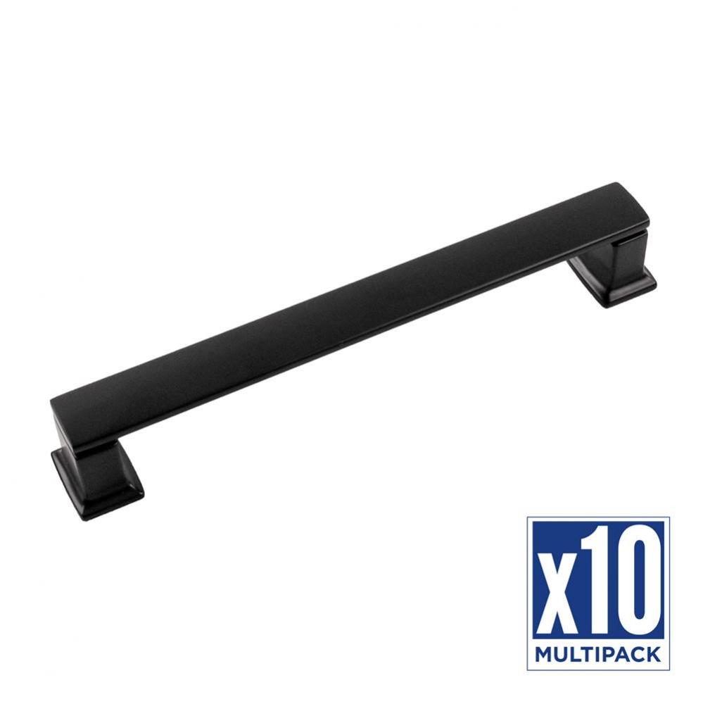 Cambridge Collection Pull 6-5/16 Inch (160mm) Center to Center Matte Black Finish (10 Pack)