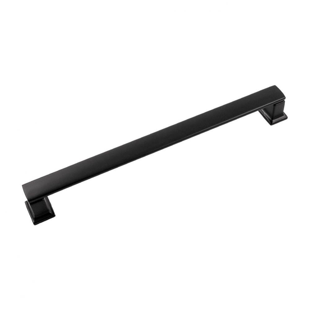 Cambridge Collection Pull 8-13/16 Inch (224mm) Center to Center Matte Black Finish