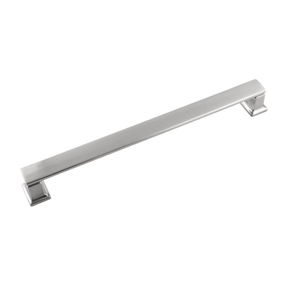 Cambridge Collection Pull 8-13/16 Inch (224mm) Center to Center Satin Nickel Finish