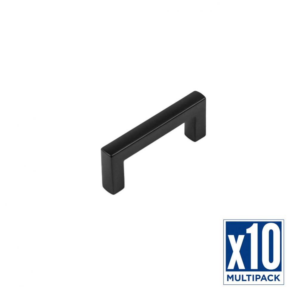 Coventry Collection Pull 3 Inch Center to Center Matte Black Finish (10 Pack)