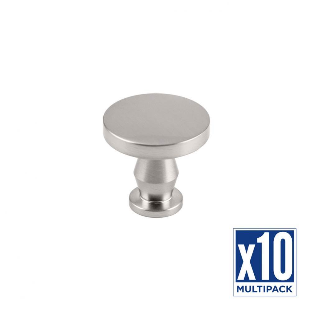Anders Collection Knob 1-1/4 Inch Diameter Satin Nickel Finish (10 Pack)