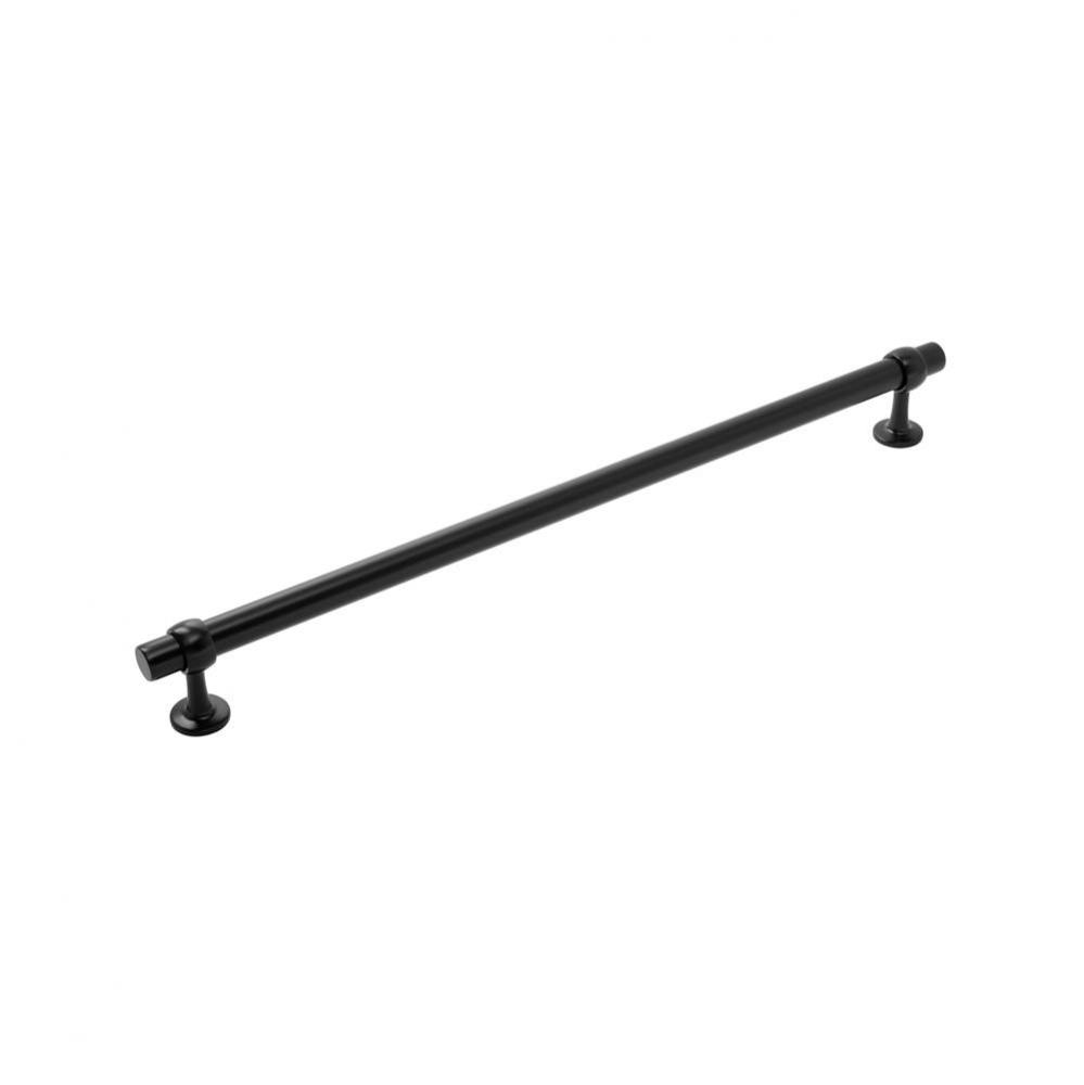 Ostia Collection Appliance Pull 18 Inch Center to Center Matte Black Finish