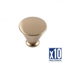 Belwith Keeler B054726-CBZ-10B - Facette Collection Knob 1-1/4 Inch Diameter Champagne Bronze Finish (10 Pack)
