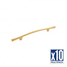 Belwith Keeler B076039-BGB-10B - Olivet Collection Pull 6-5/16 Inch (160mm) Center to Center Brushed Golden Brass Finish (10 Pack)