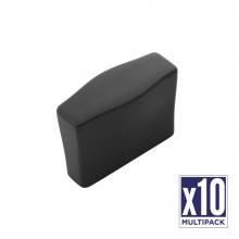 Belwith Keeler B077046-MB-10B - Emerge Collection Knob 1-1/4 Inch Center to Center Matte Black Finish (10 Pack)