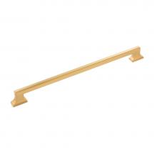 Belwith Keeler B077464-BGB-5B - Brownstone Collection Pull 8-13/16 Inch (224mm) Center to Center Brushed Golden Brass Finish (5 Pa