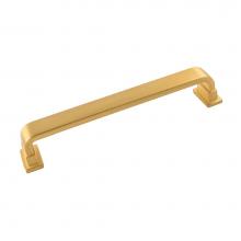 Belwith Keeler B077895BGB - Brighton Collection Pull 6-5/16 Inch (160mm) Center to Center Brushed Golden Brass Finish