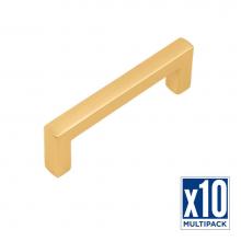 Belwith Keeler B077988BGB-10B - Coventry Collection Pull 3-3/4 Inch (96mm) Center to Center Brushed Golden Brass Finish (10 Pack)