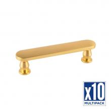 Belwith Keeler B078789BGB-10B - Anders Collection Pull 3-3/4 Inch (96mm) Center to Center Brushed Golden Brass Finish (10 Pack)