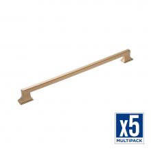 Belwith Keeler B078831-CBZ-5B - Brownstone Collection Appliance Pull 18 Inch Center to Center Champagne Bronze Finish (5 Pack)