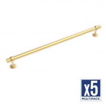 Belwith Keeler B079399-BGB-5B - Ostia Collection Appliance Pull 18 Inch Center to Center Brushed Golden Brass Finish (5 Pack)