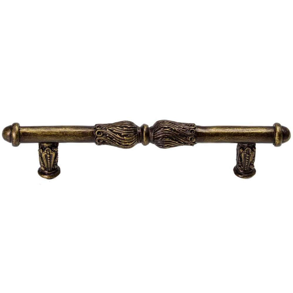 Acanthus 4'' O.C. Pull w/ Feather Scroll