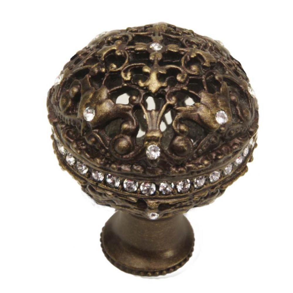 Juliane Grace Large Knob Full Round w/ Swarovski Crystals