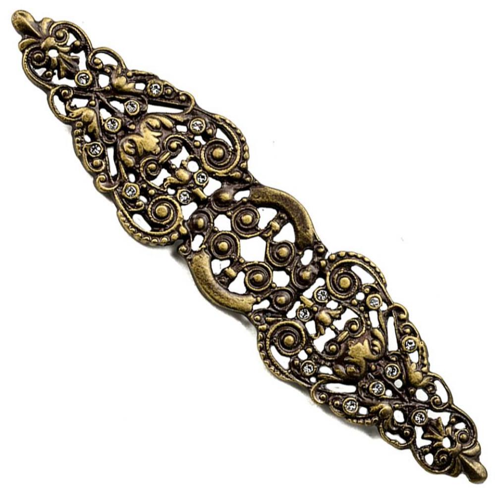 Juliane Grace Elongated Escutcheon w/ 18 Swarovski Crystals