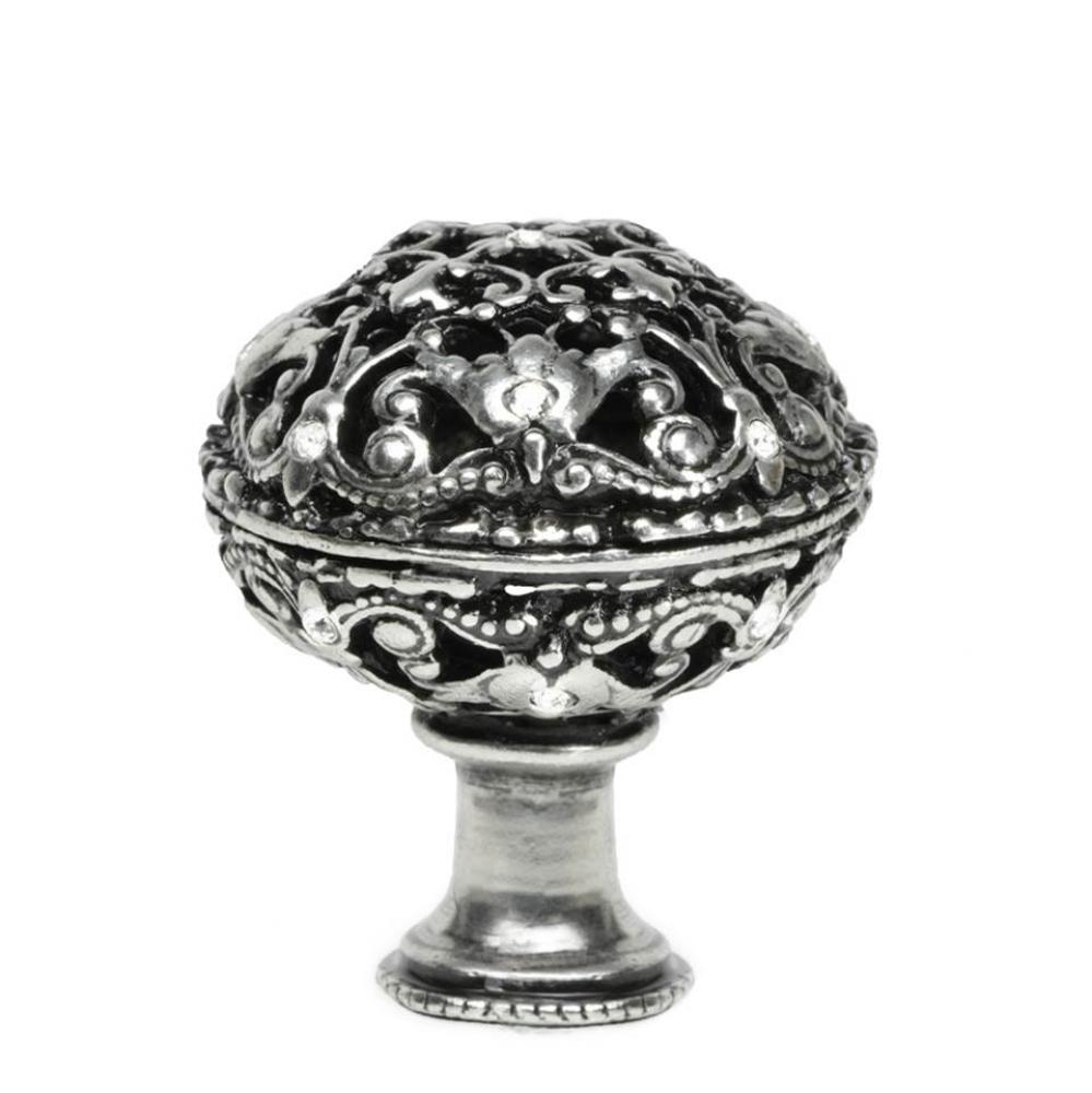 Juliane Grace Large Knob Full Round w/ 17 Swarovski Crystals