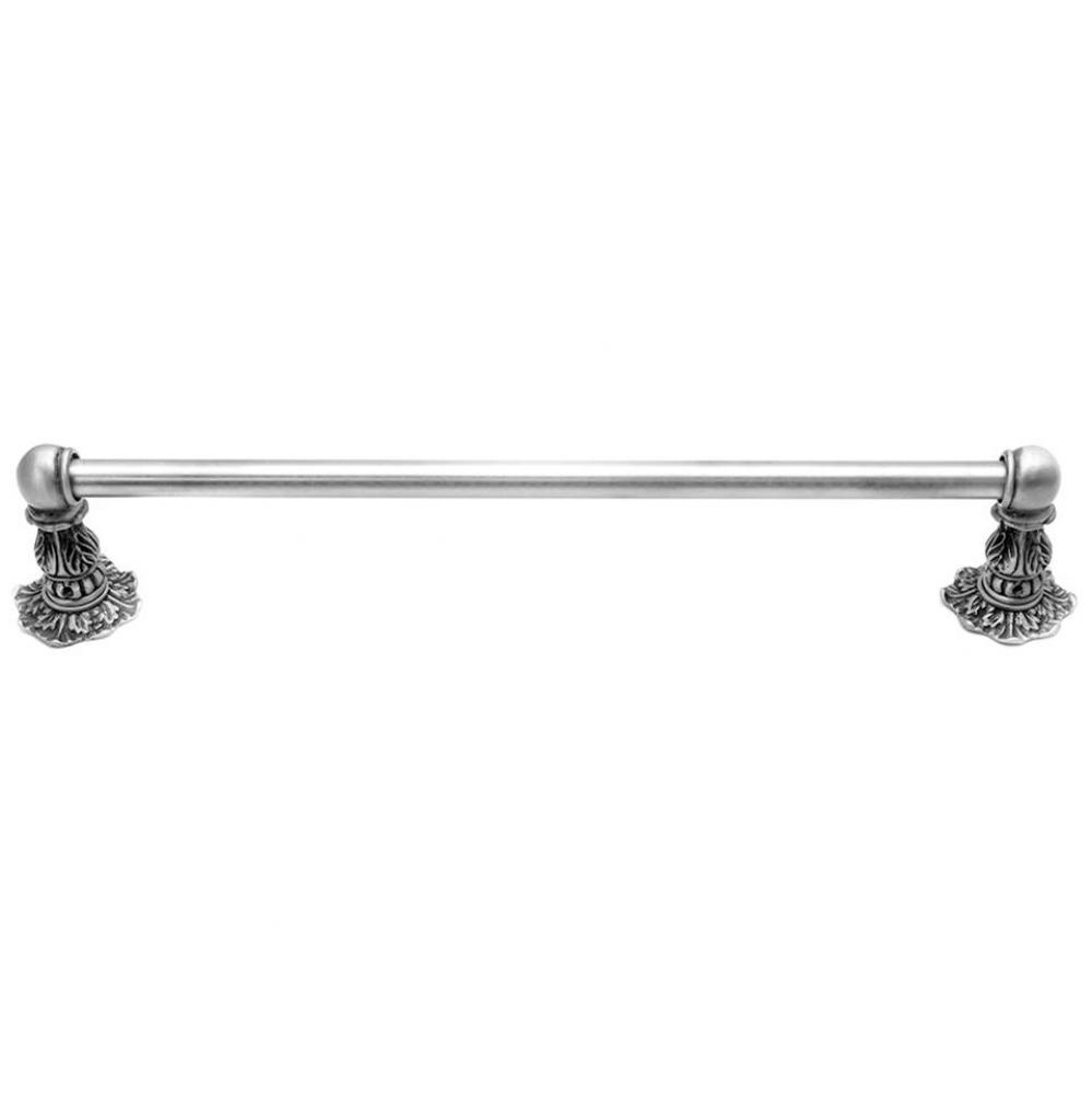 Acanthus 16'' O.C. Approx Towel Bar Renaissance Style w/ 5/8'' Smooth Center