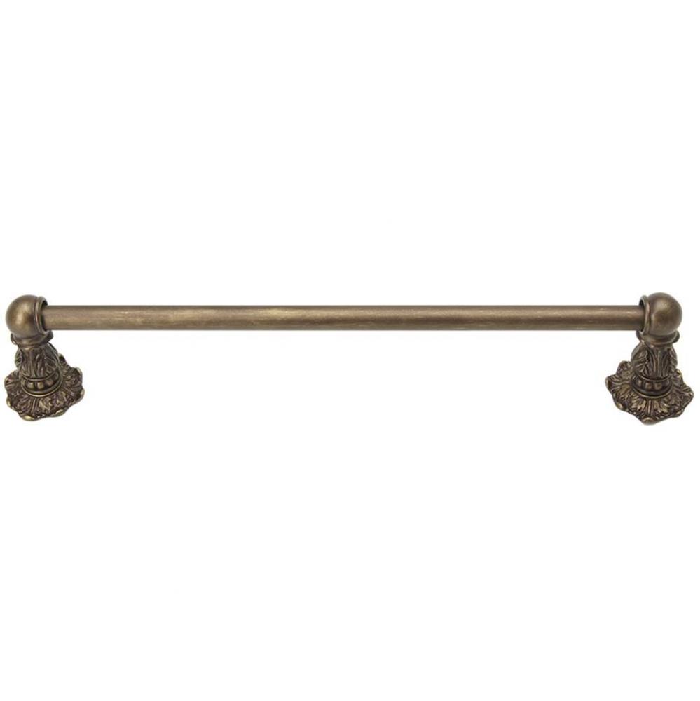 Acanthus 16'' O.C. Approx Towel Bar Renaissance Style w/ 5/8'' Smooth Center