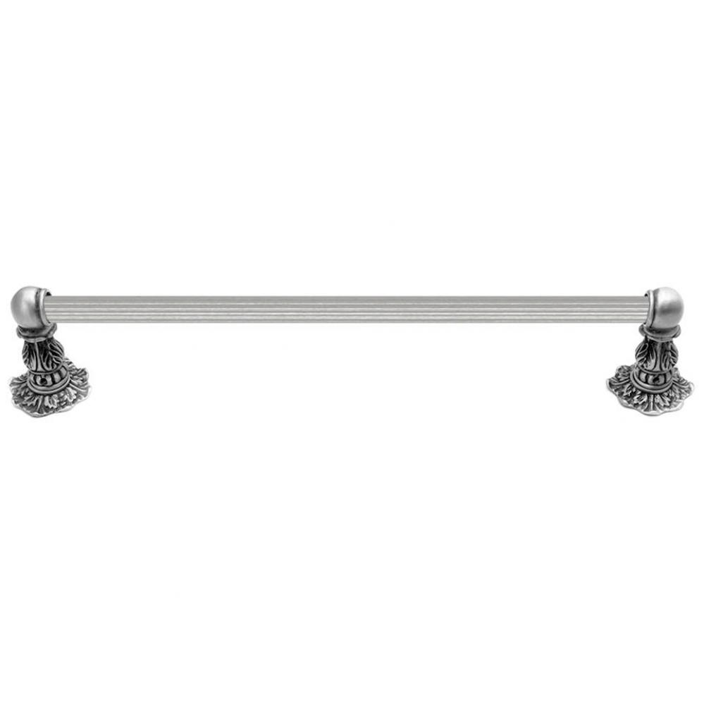Acanthus 24'' O.C. Approx Towel Bar Renaissance Style w/ 5/8'' Reeded Center