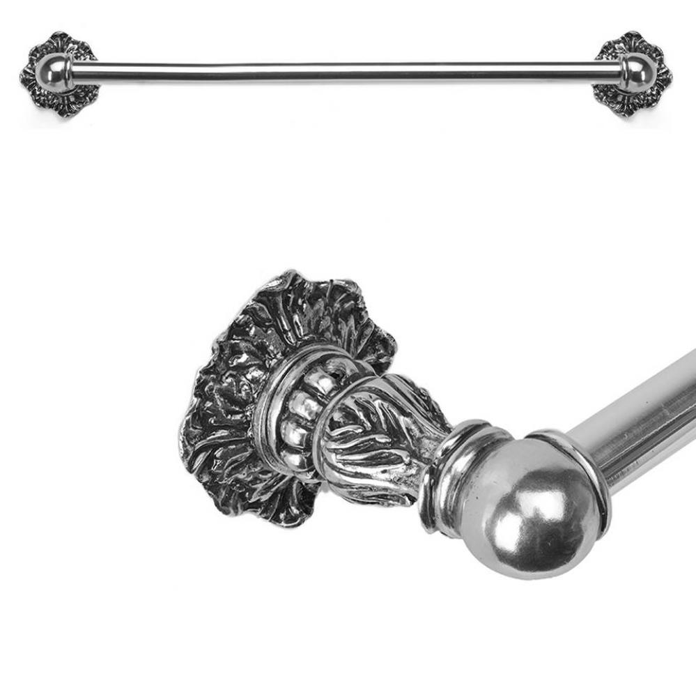 Acanthus 32'' O.C. Approx Towel Bar Renaissance Style w/ 5/8'' Smooth Center
