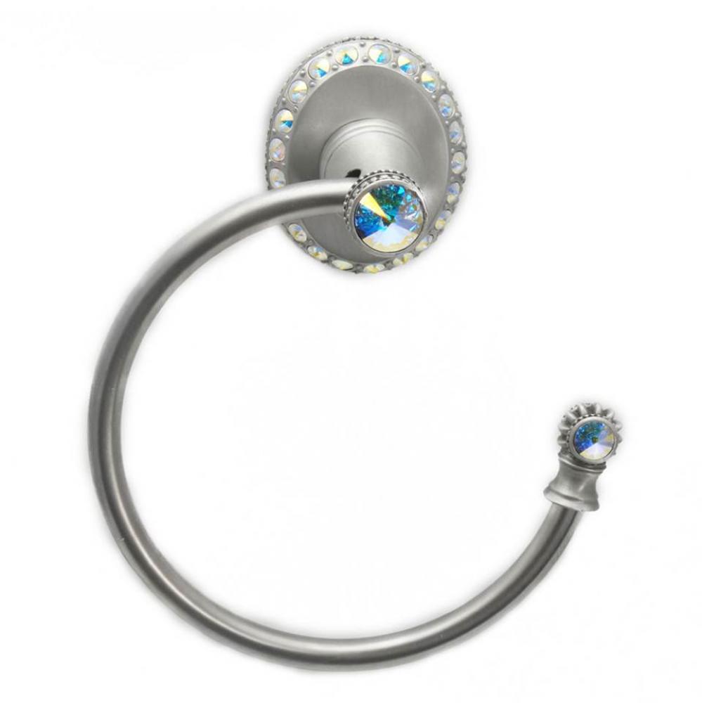 Cache Ii Swing Towel Smooth Ring Right w/ Swarovski Crystals