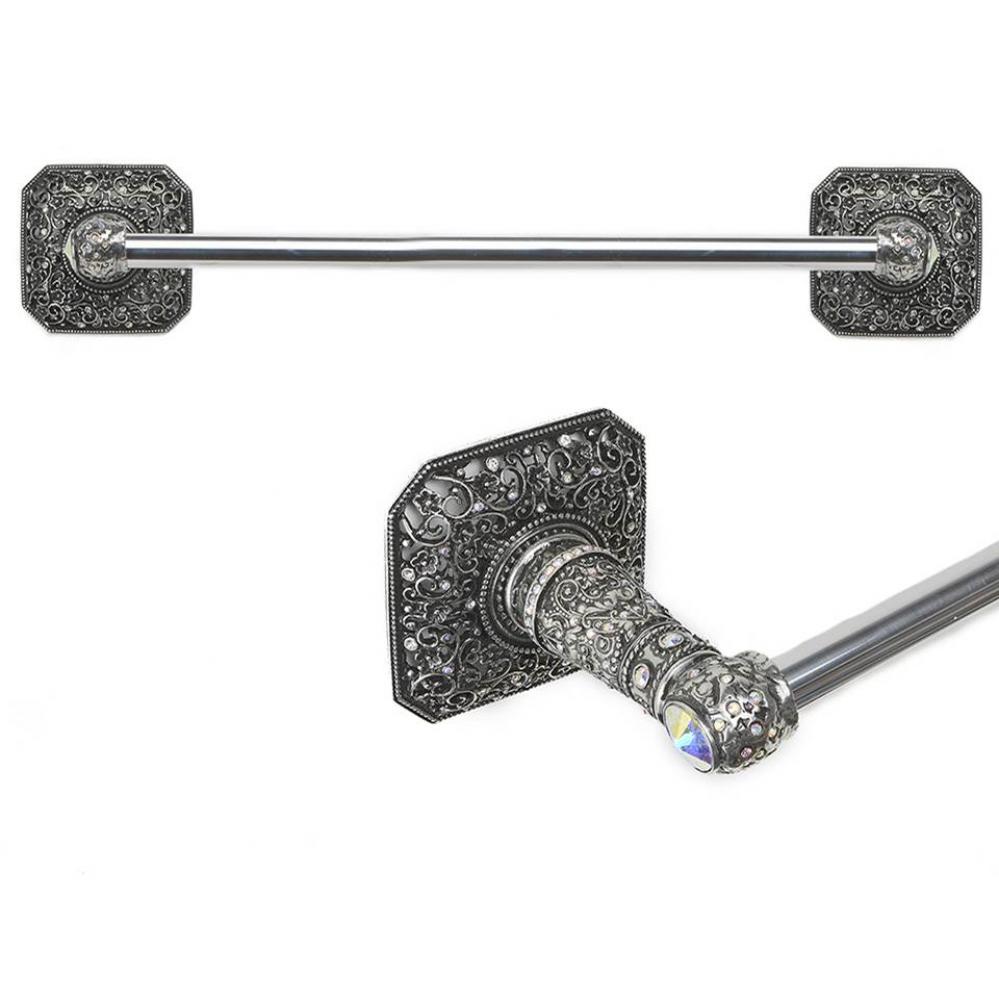 Juliane Grace 16'' O.C. Approx Towel Bar w/ 213 Swarovski Crystals w/ 5/8'' Sm