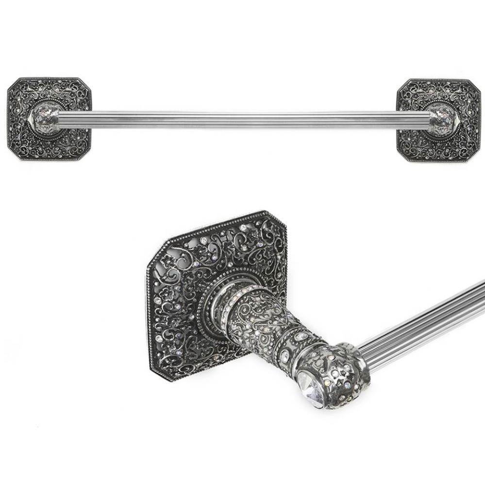 Juliane Grace 32'' O.C. Approx Towel Bar w/ 213 Swarovski Crystals w/ 5/8'' Re