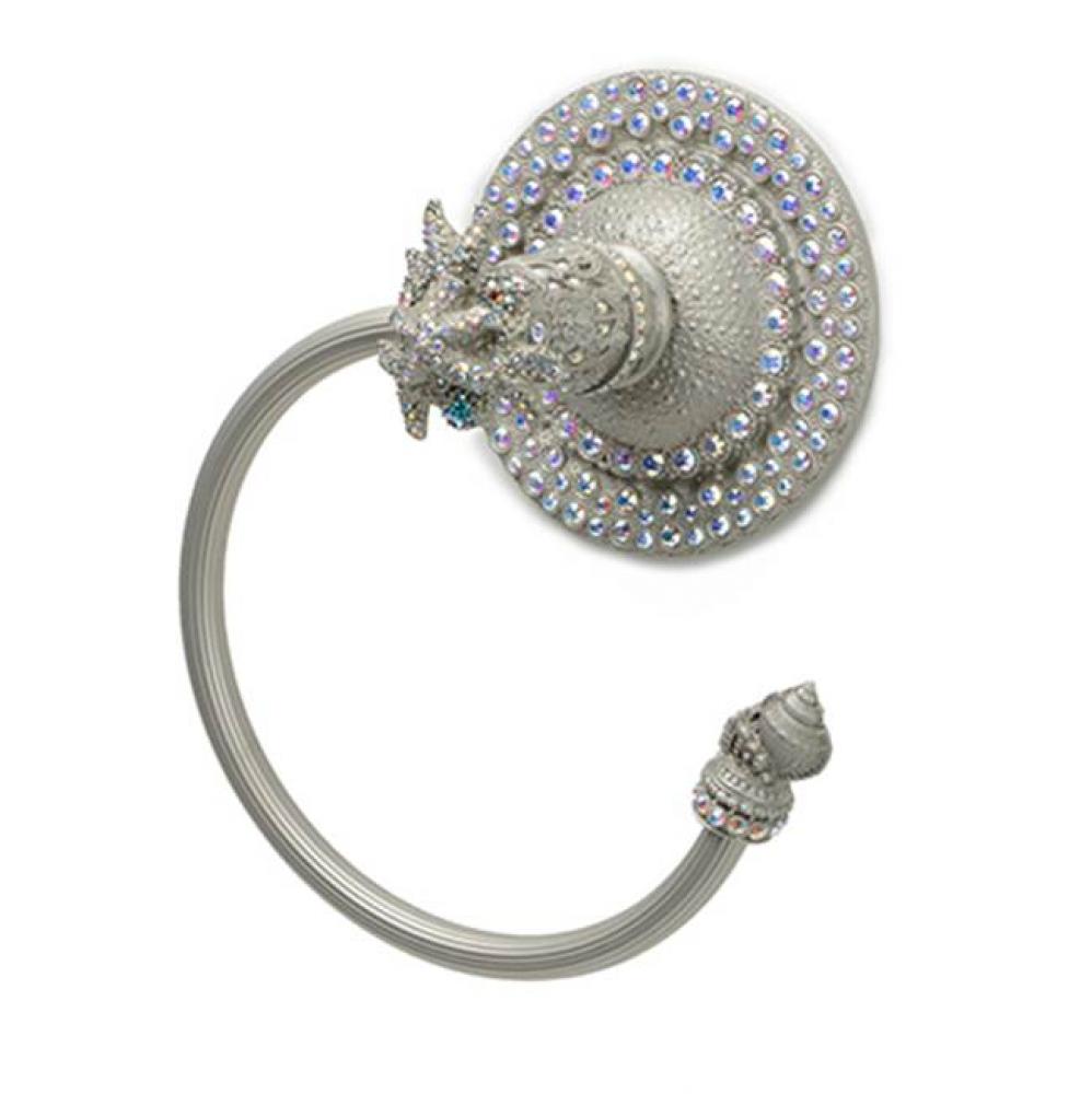 Coastal Living Towel Ring Right w/ Swarovski Crystals