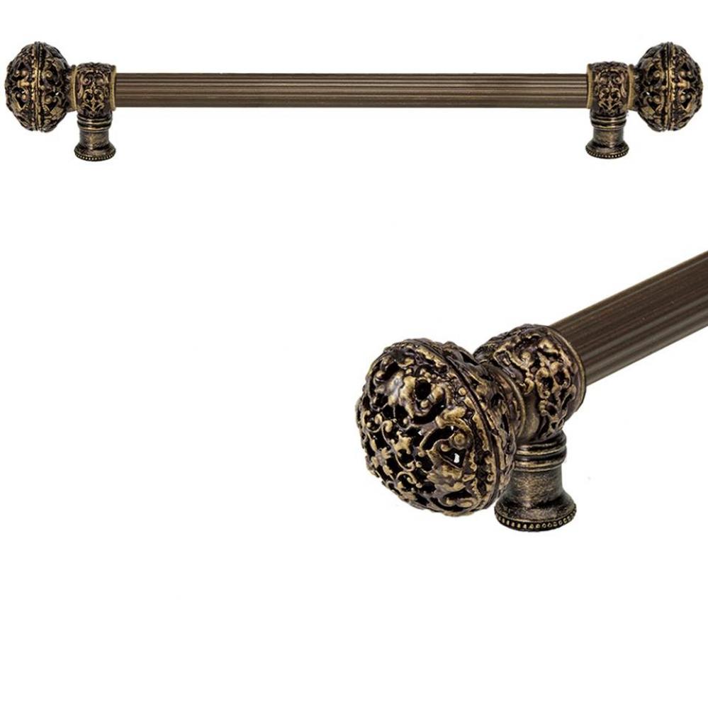 Juliane Grace 18'' O.C. Approx w/ 5/8'' Reeded Center Long Pull Large Finial