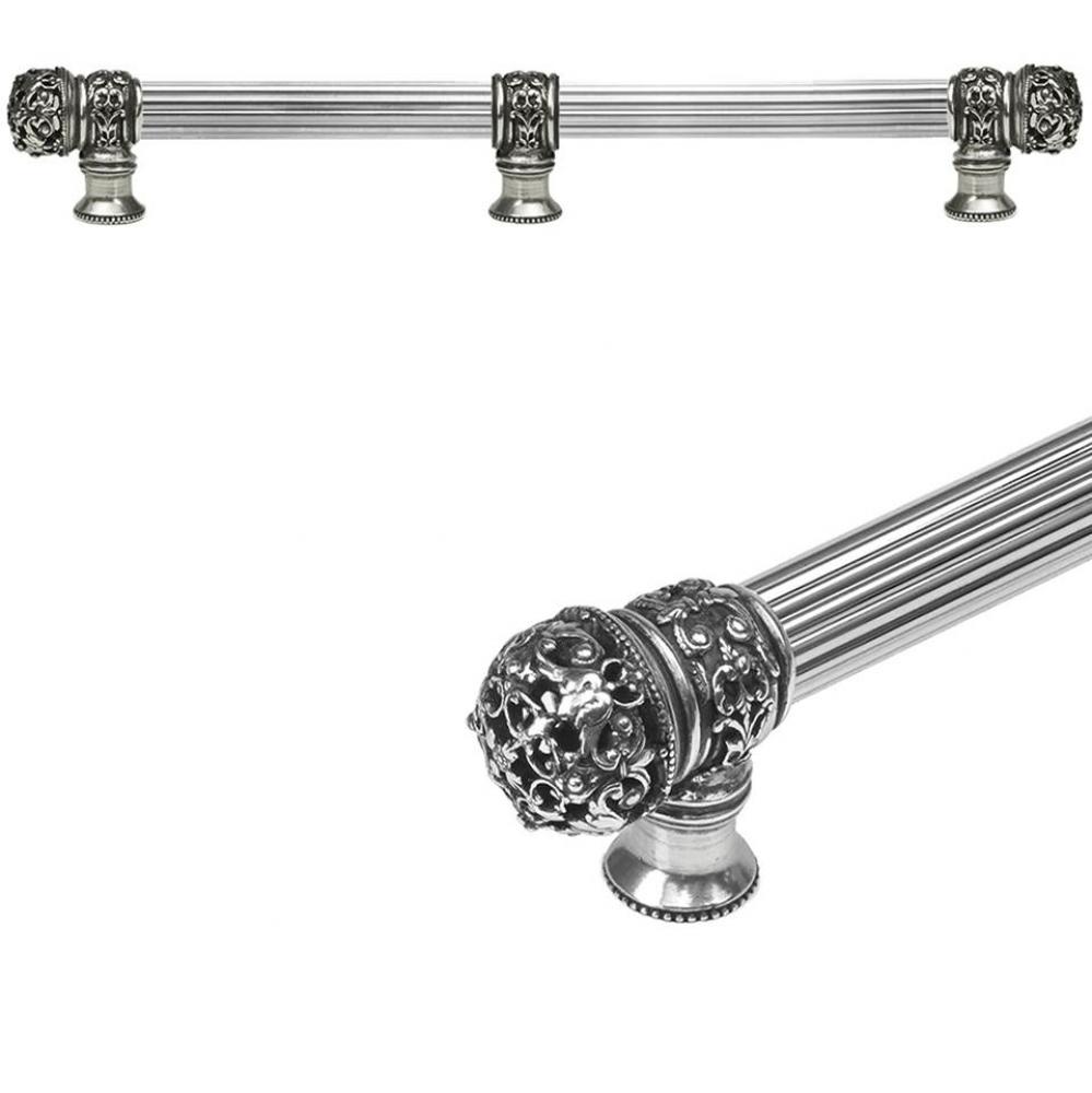 Juliane Grace 12'' O.C. Approx w/ 5/8'' Reeded Center Long Pull Small Finial w