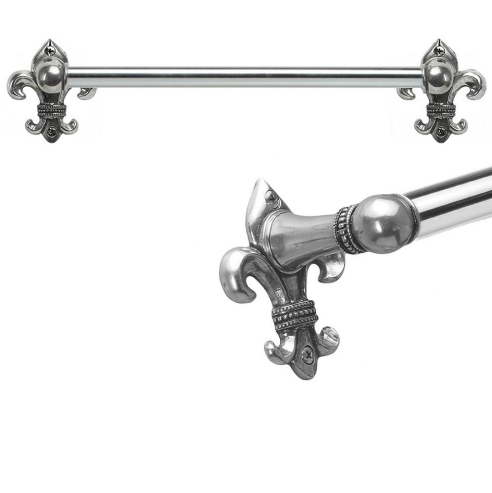 Charlemagne 24'' O.C Approx Towel Bar w/ 5/8'' Smooth Center