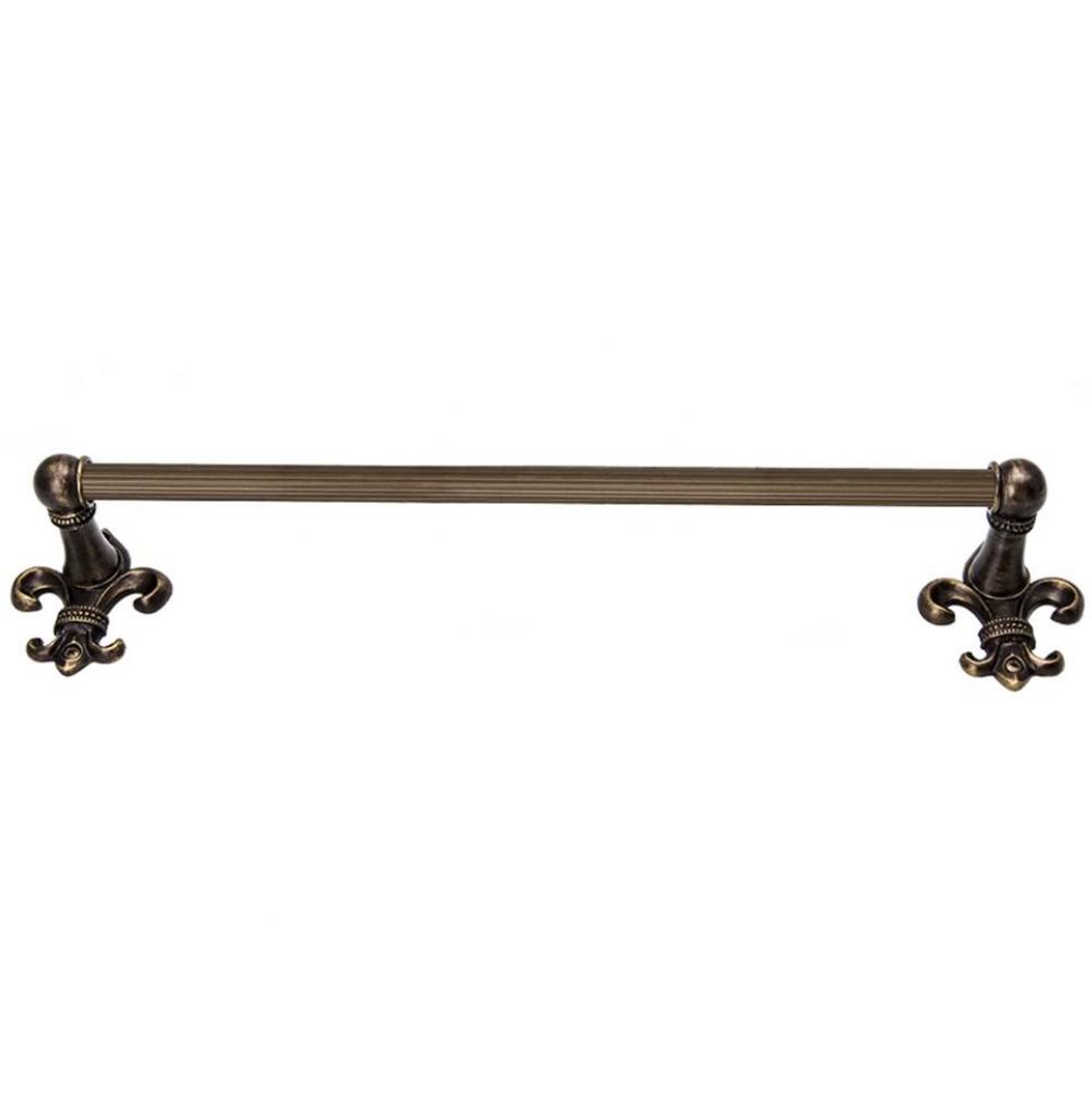 Charlemagne 24'' O.C Approx Towel Bar w/ 5/8'' Reeded Center