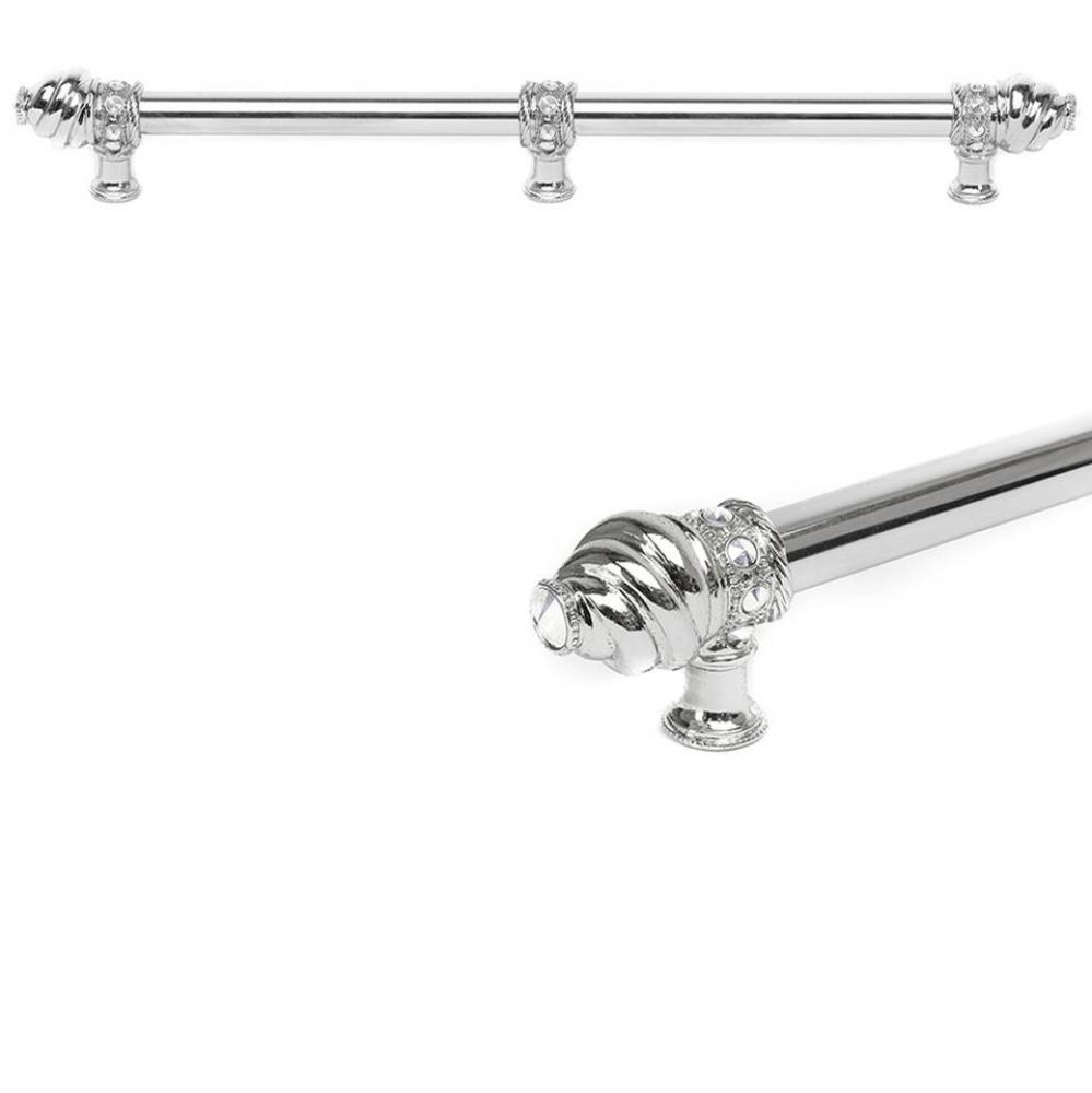 Acanthus Ii 32'' O.C. Approx Towel Bar Rosette Style w/ 5/8'' Reeded Center