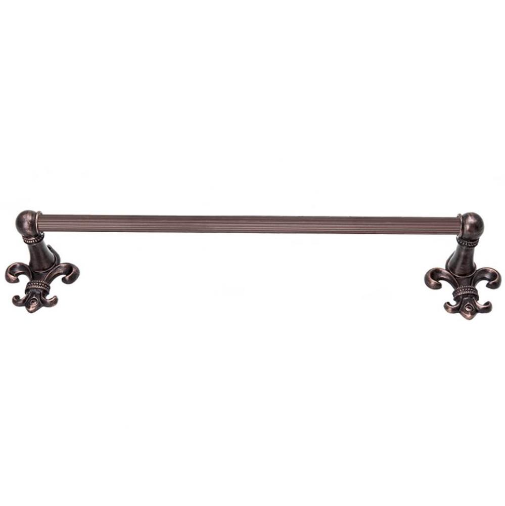 Charlemagne 36'' O.C Approx Towel Bar w/ 5/8'' Reeded Center