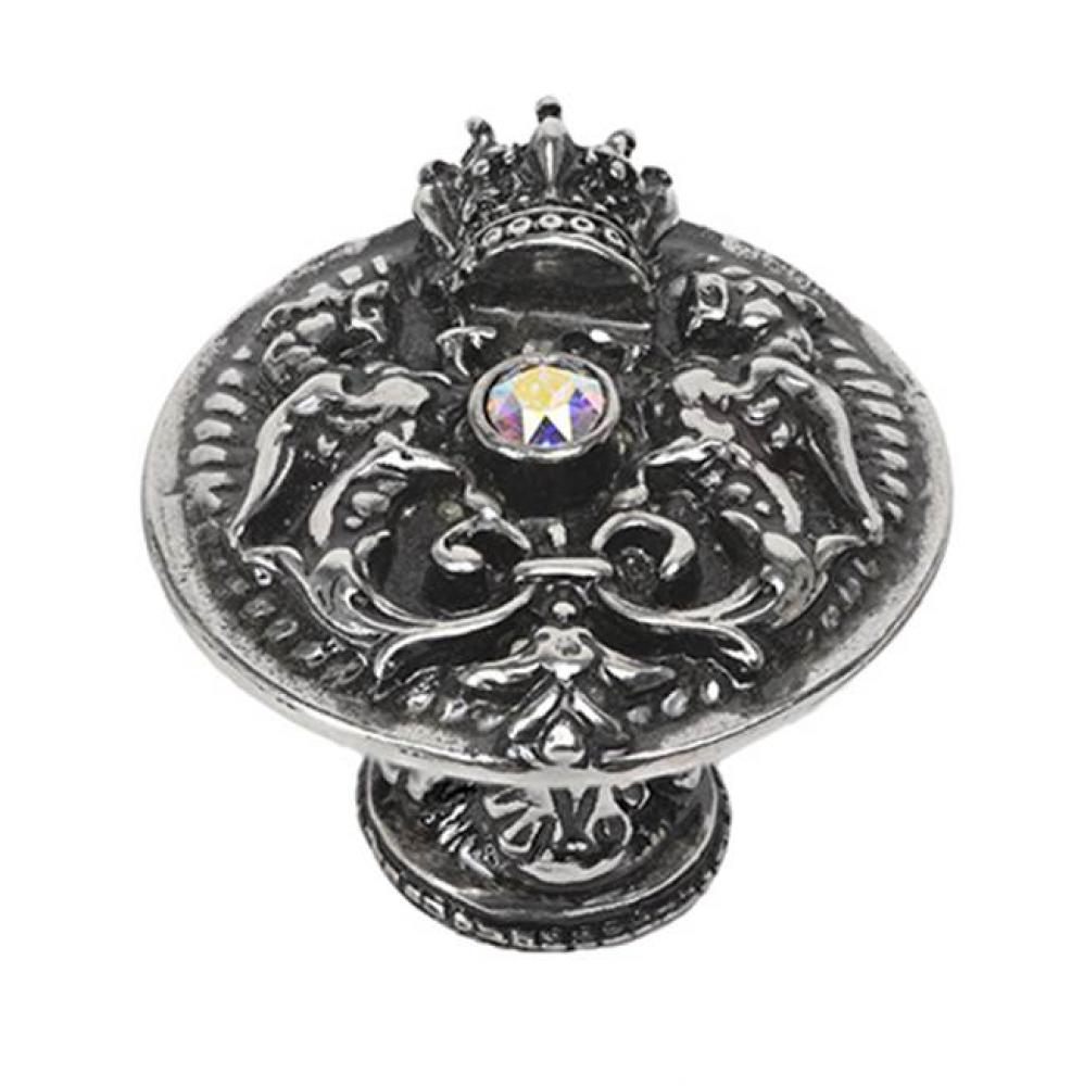 Queen Anne Shield Knob w/ Swarovski Crystals