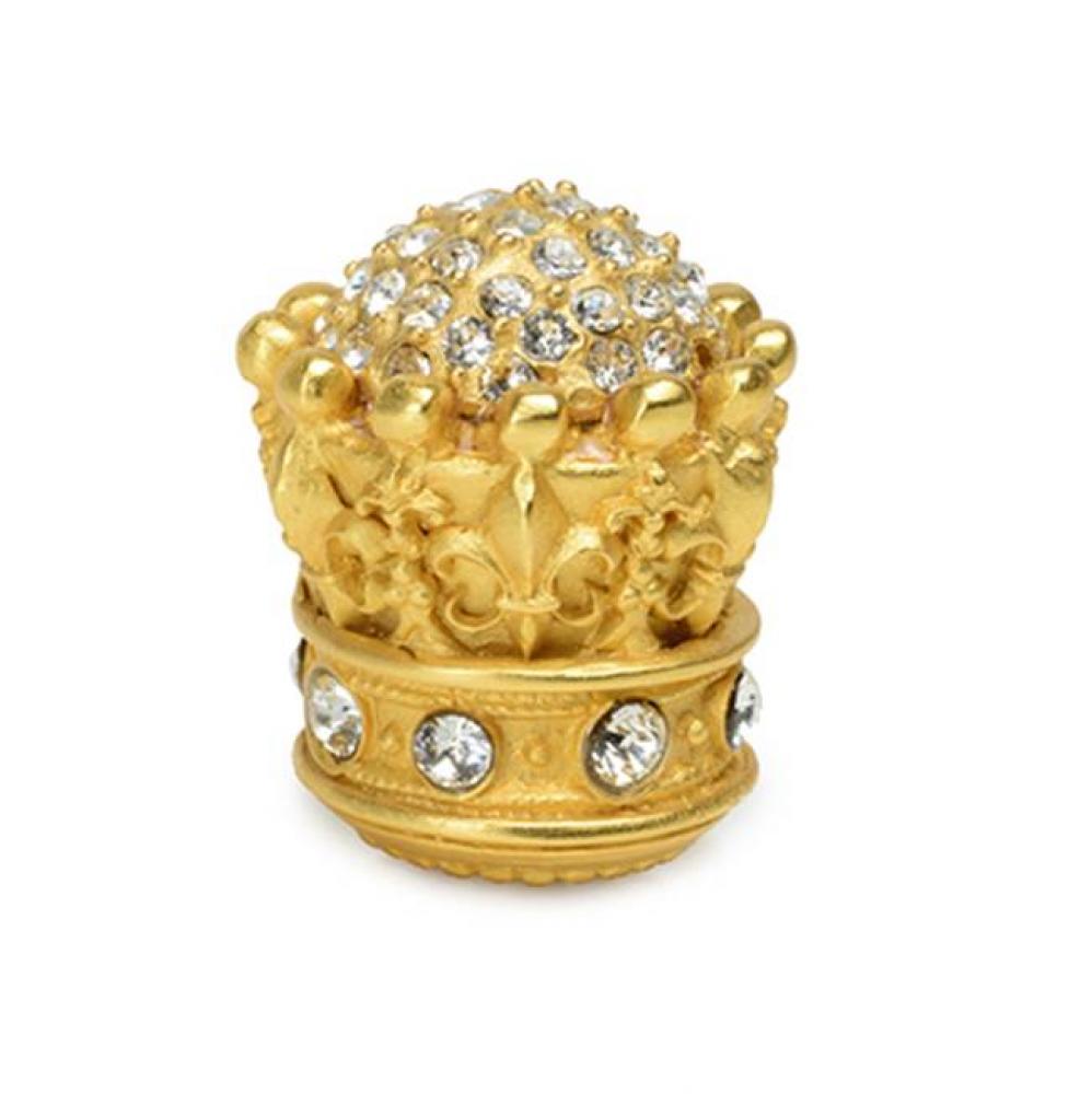 Queen Elizabeth Large Knob w/ Swarovski Crystals