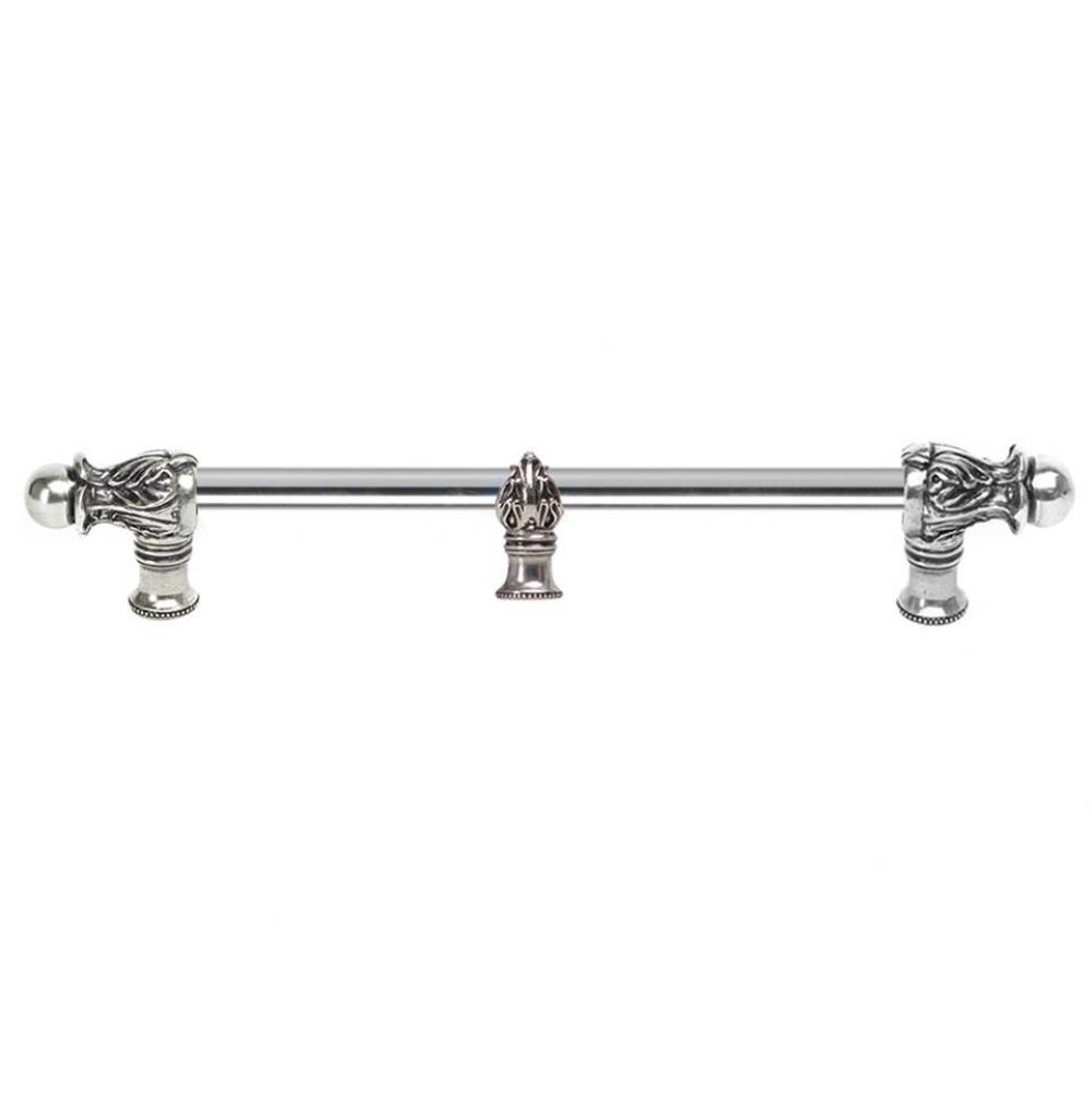 Acanthus 12'' O.C.  w/ 1/2'' Round Smooth Bar Romanesque Style w/ Cen