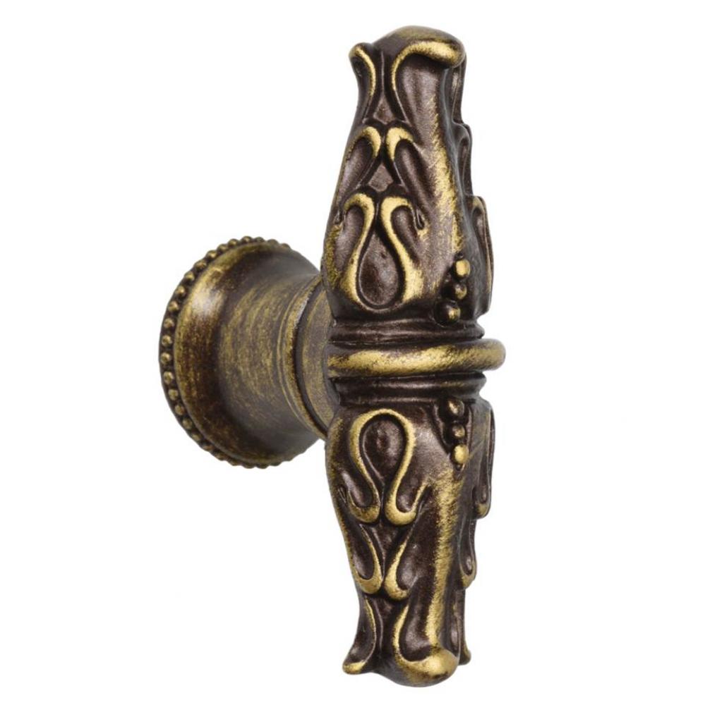 Acanthus Leaves Large Knob w/ Flared Foot Romanesque Style