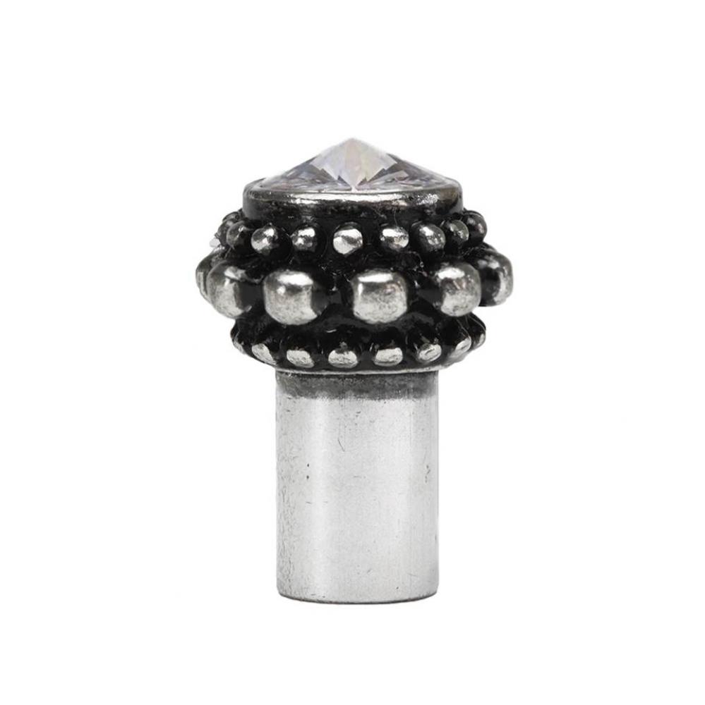 Cache Small Round Knob w/ A Rivoli Swarovski Crystal