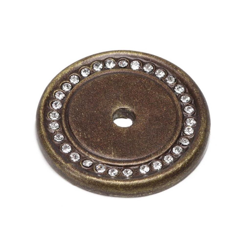 Cache Round Escutcheon w/ Swarovski Crystals