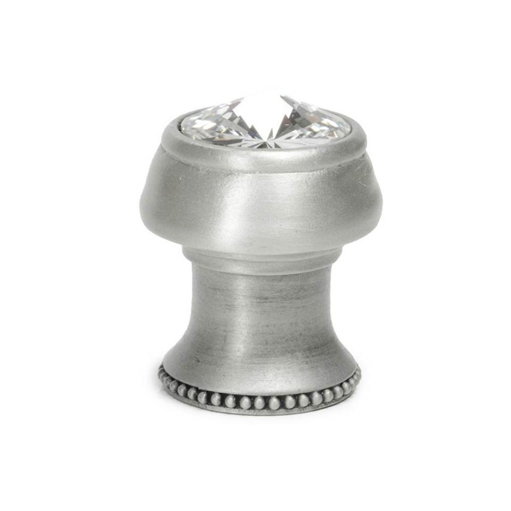 Cache Round Knob w/ Flared Foot w/ An Rivoli Swarovski Crystals