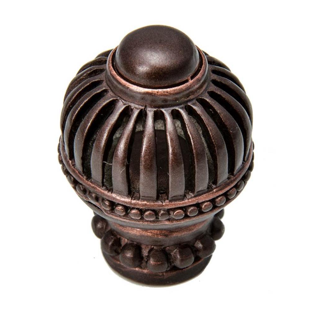 Cricket Cage Large Round Knob w/ Beaded Base