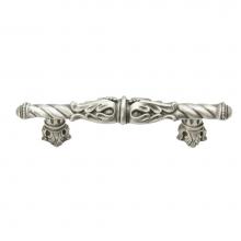 Carpe Diem Hardware 1048-2 - Acanthus 3'' O.C. Pull Romanesque Style w/ Column Base