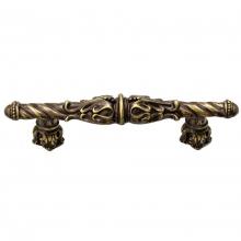 Carpe Diem Hardware 1048-3 - Acanthus 3'' O.C. Pull Romanesque Style w/ Column Base