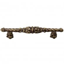 Carpe Diem Hardware 1049-3 - Acanthus 4'' O.C. Pull Romanesque Style w/ Column Base